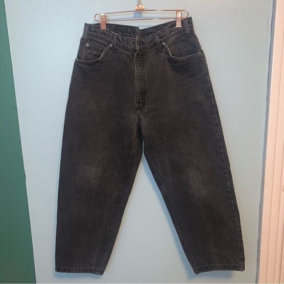 Vintage Made in USA 550s Black straight Jeans - Picture 1 of 8
